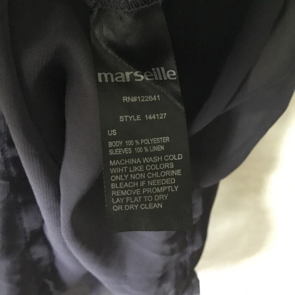 Marseille Gray Sheer Asymmetrical Hem Tunic - Picture 10 of 16